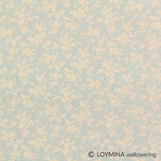 Флизелиновые обои "Songbird" производства Loymina, арт.GT7 005/1, с мелким цветочным рисунком, оплата онлайн